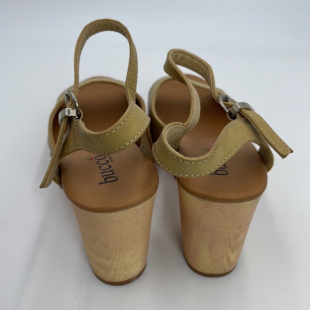 Bucco Shidene Sandal Wood Heels - Picture 9 of 10